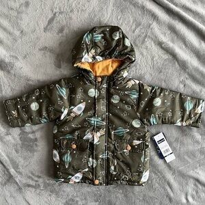 𝅺nwt WIPPETTE Kids' Rocket Print Fleece Lined Pram 12 months